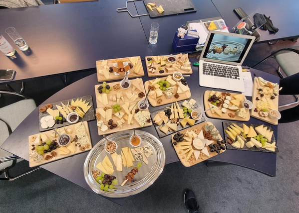 Herstellung Käseplatten