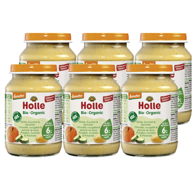 Produktfoto zu Holle - Zucchini Kürbis Kartoffel - 6 x 190g