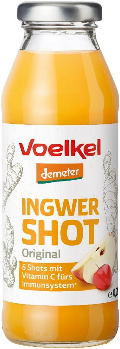 Produktfoto zu Voelkel - Shot Ingwer - 0,28l