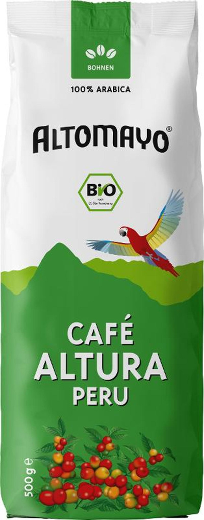 Produktfoto zu Altomayo - Kaffee ganze Bohne - 500g