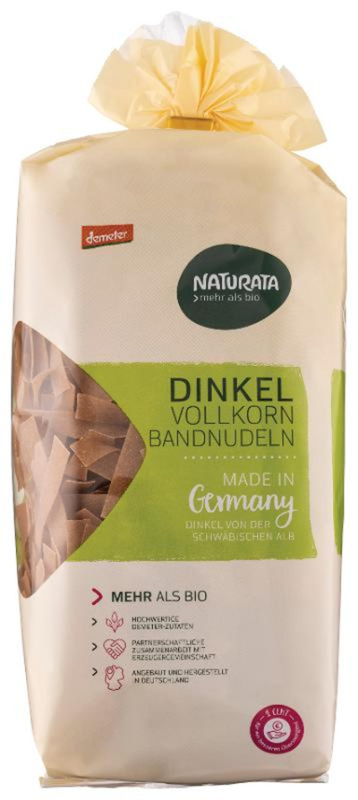 Produktfoto zu Naturata - Vollkorn Dinkel Bandnudeln - 500g