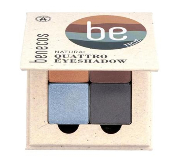 Produktfoto zu Benecos - Quattro Eyeshadow true blue- 4,8g