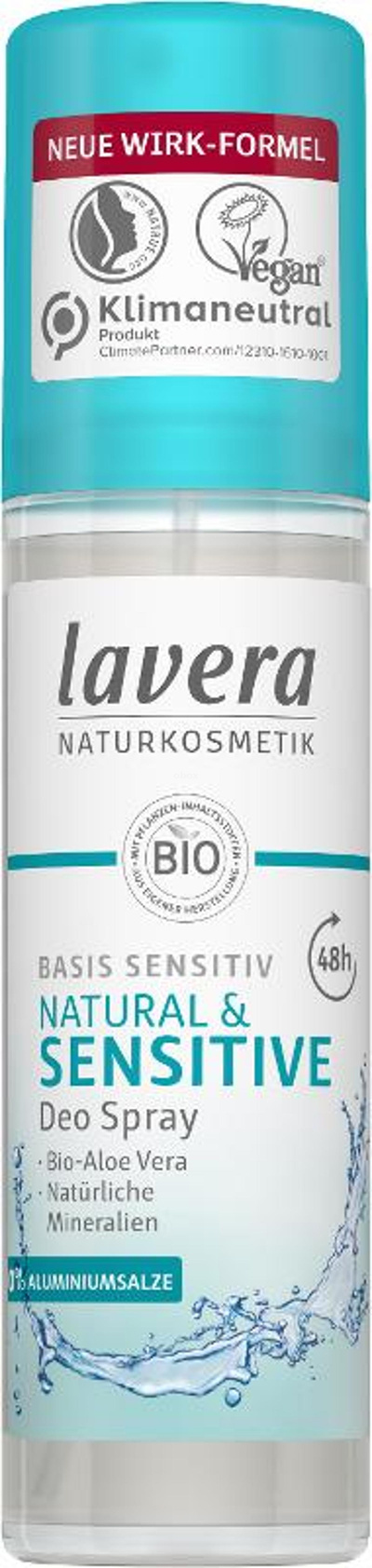 Produktfoto zu Lavera Deo Spray - basis sensitiv - 75ml