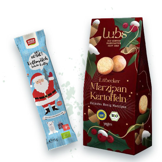 1 x Lubs Marzpiankartoffeln und 1x Schoko Lolly
