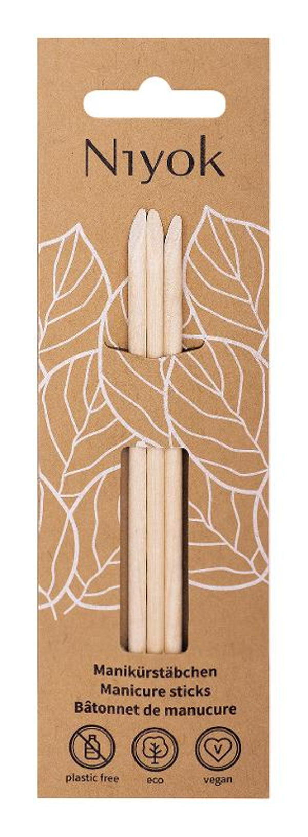 Produktfoto zu Niyok - Maniküre Holzstäbchen