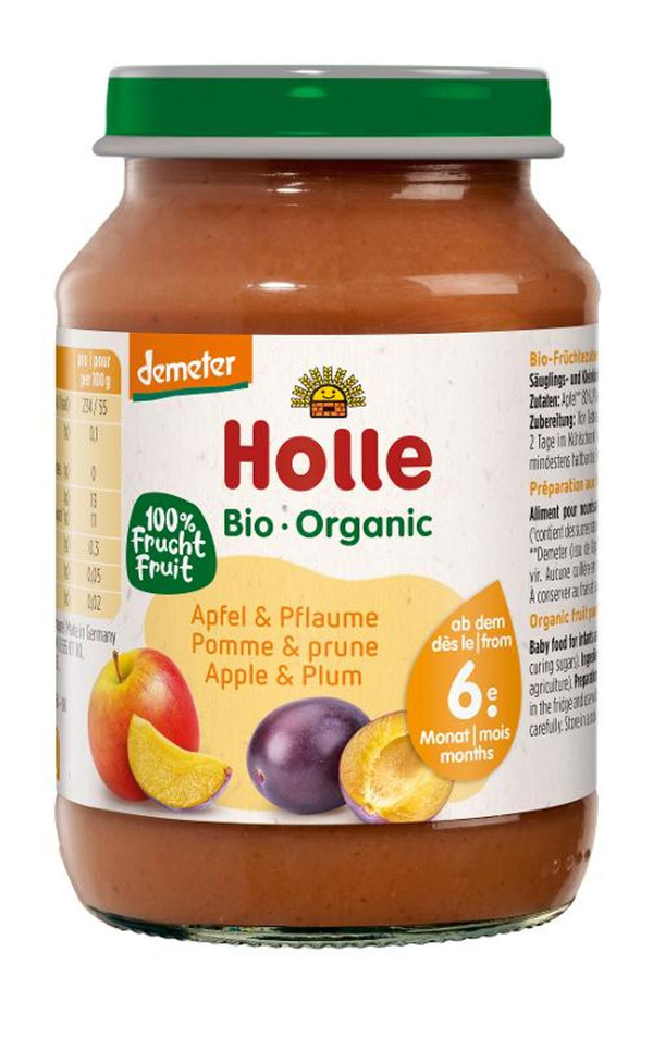 Produktfoto zu Holle - Apfel Pflaume - 190g