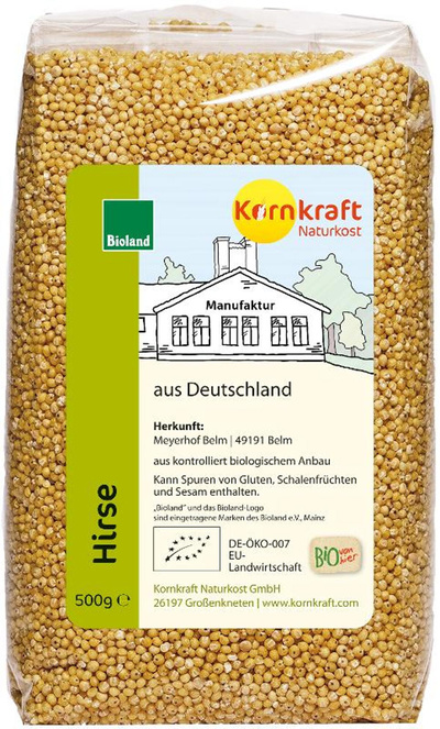 Produktfoto zu Kornkraft - Hirse im Mehrwegglas - 400g