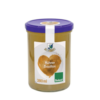 Produktfoto zu Kiebitzhof - Hühner Bouillon - 380ml