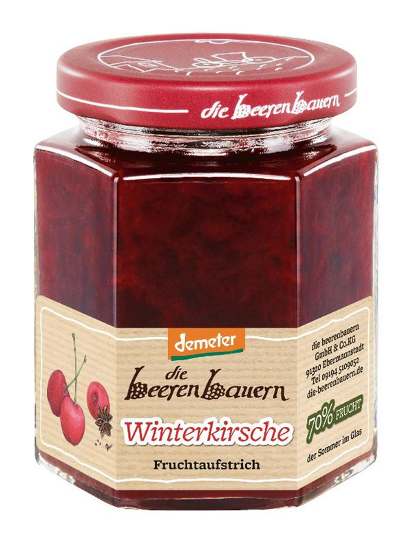 Produktfoto zu Winterkirsche Fruchtaufstrich - 200g