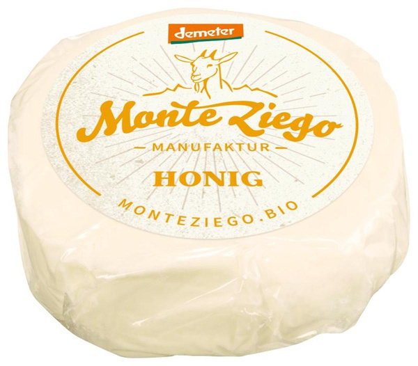 Produktfoto zu Monte Ziego - Ziegen Frischkäsetaler Honig - 60g