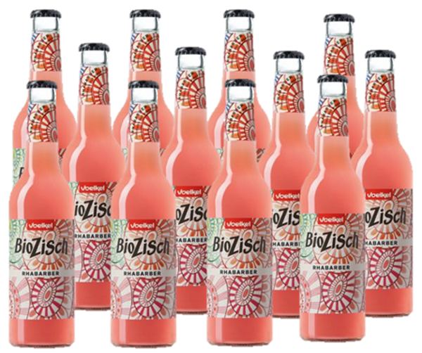 Produktfoto zu Voelkel - Bio Zisch Rhabarber - 12 x 0,33l