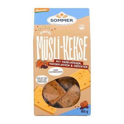 Produktfoto zu Sommer - Dinkel-Müsli-Kelse mit Haselnüssen - 150g