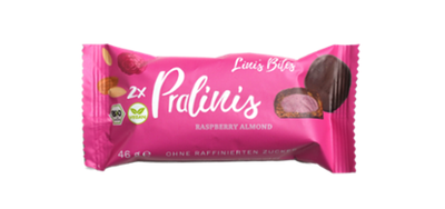 Produktfoto zu Lini´s Bites - Raspberry Almond Caramel Pralinis - 46g (2 Stück)