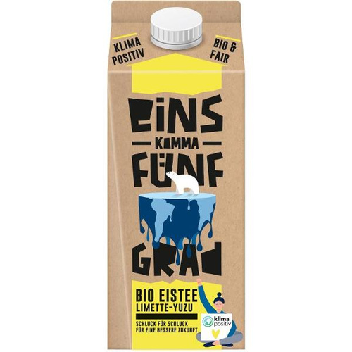 einskommafünfgrad Bio Eistee Limette-Yuzu