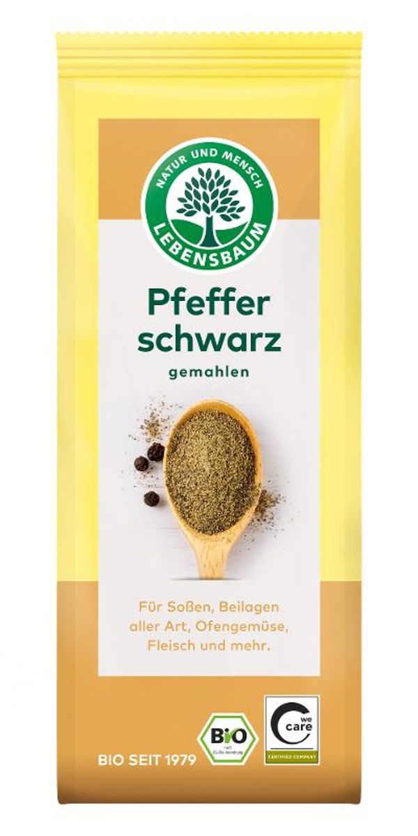 Produktfoto zu Lebensbaum - Pfeffer schwarz gemahlen - 50g
