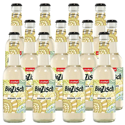 Produktfoto zu Voelkel - Bio Zisch Ingwer - 12 x 0,33l