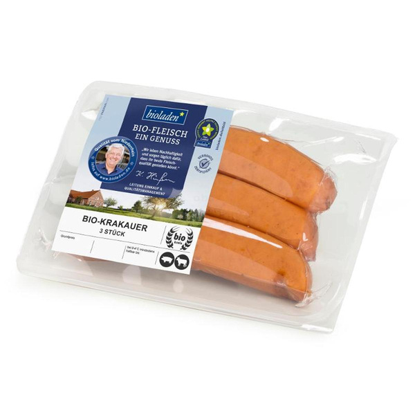 Produktfoto zu bioladen - Krakauer Schwein & Rind - 3x 80g