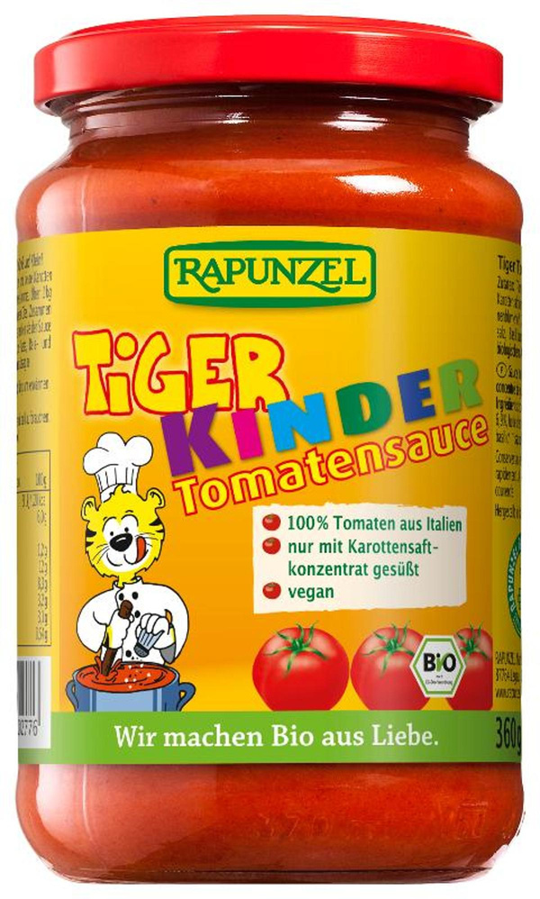 Produktfoto zu Rapunzel Tomatensauce Tiger - 345ml