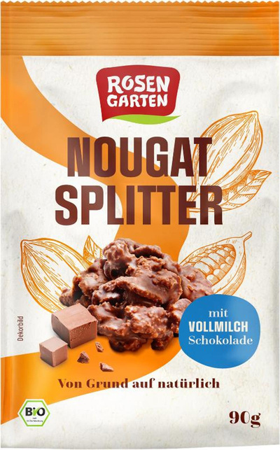 Produktfoto zu Rosengarten - Nougat Splitter - 90g