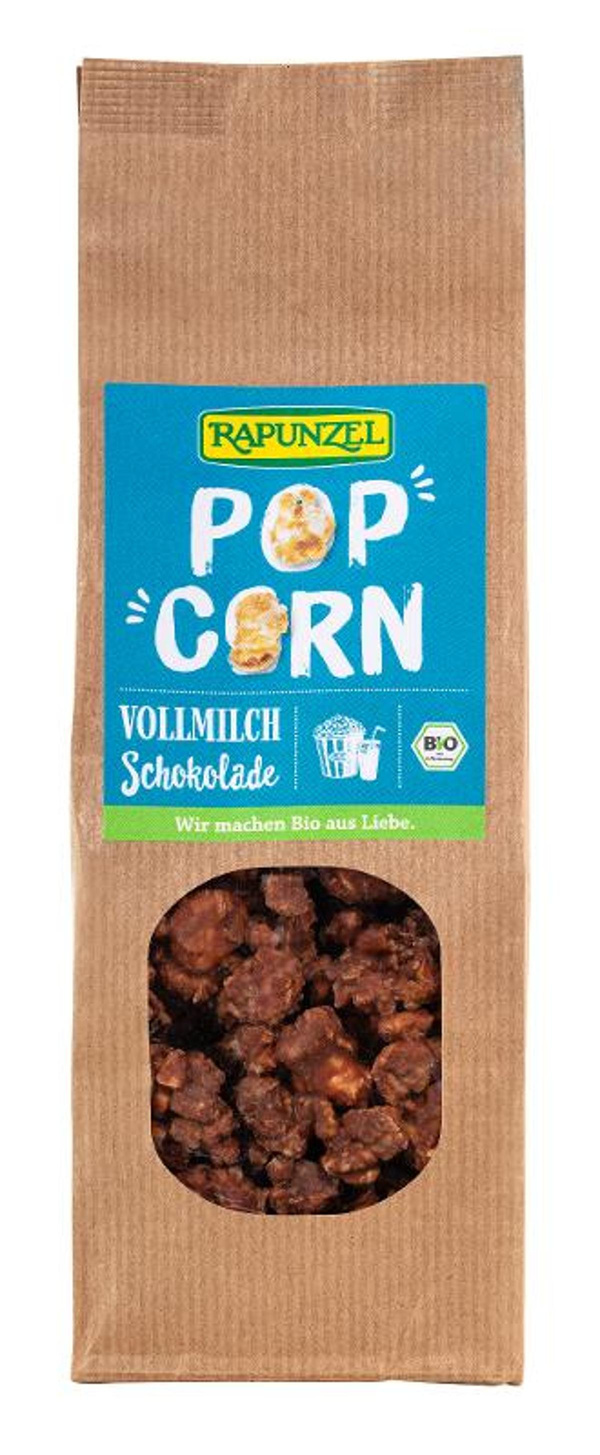 Produktfoto zu Rapunzel Popcorn in Vollmilchschokolade - 100g
