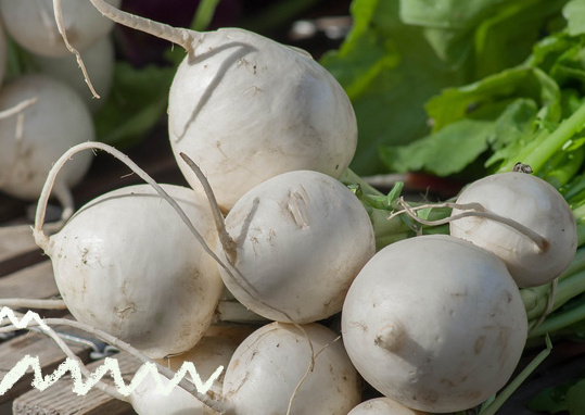 KI generiert: Auf einem Tisch stehen ein Apfel, eine Birne und ein Glas mit orangem Saft. Im Hintergrund befinden sich unscharf ein Stuhl und Büromöbel.