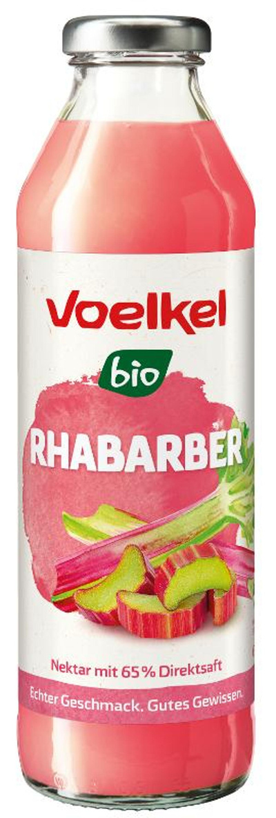 Produktfoto zu Voelkel - Rhabarber Saft - 0,5l