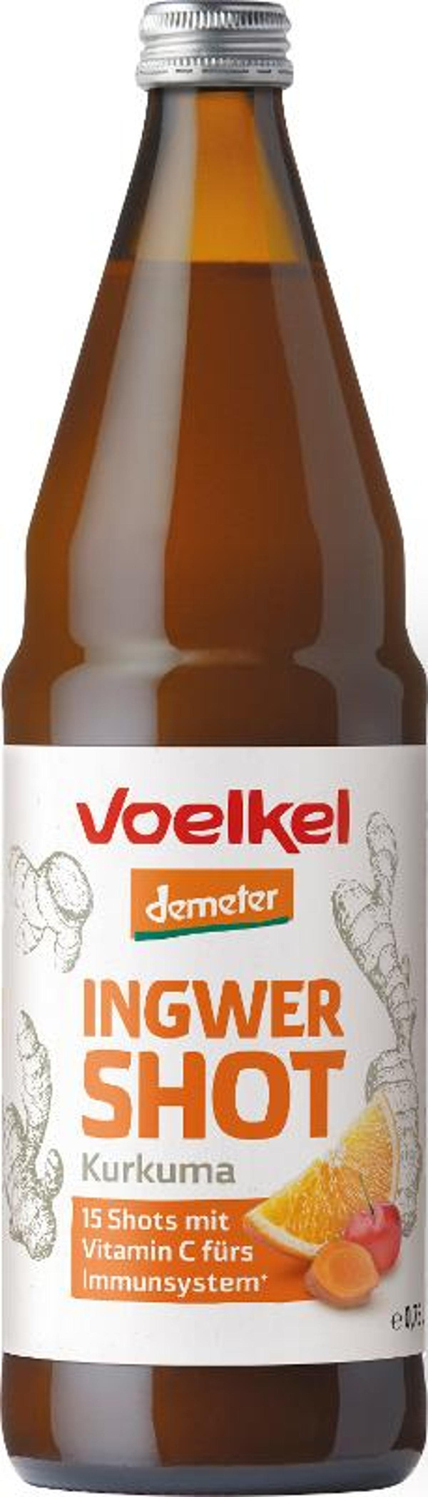 Produktfoto zu Voelkel - Shot Ingwer Kurkuma - 0,75l