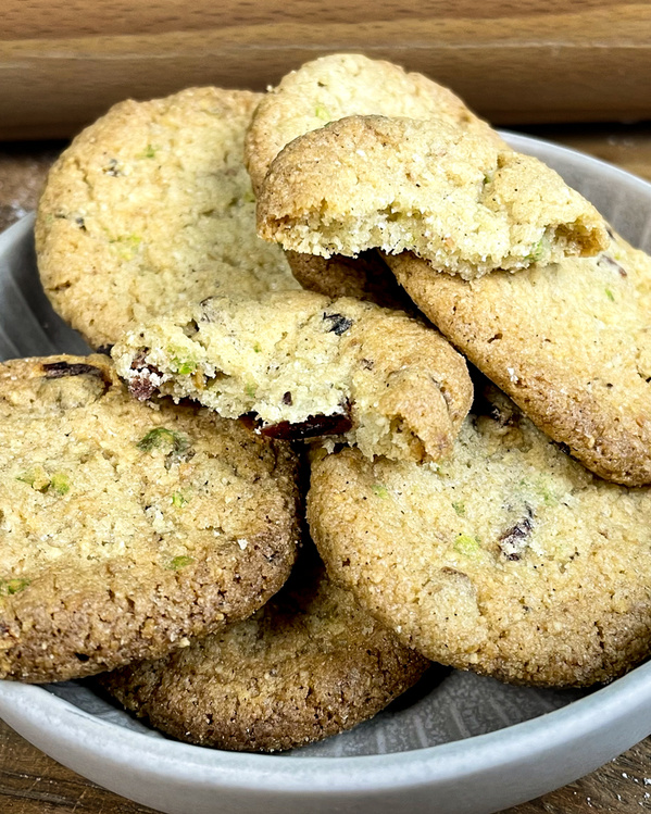 Cranberry-Pistazien-Kardamon Plätzchen