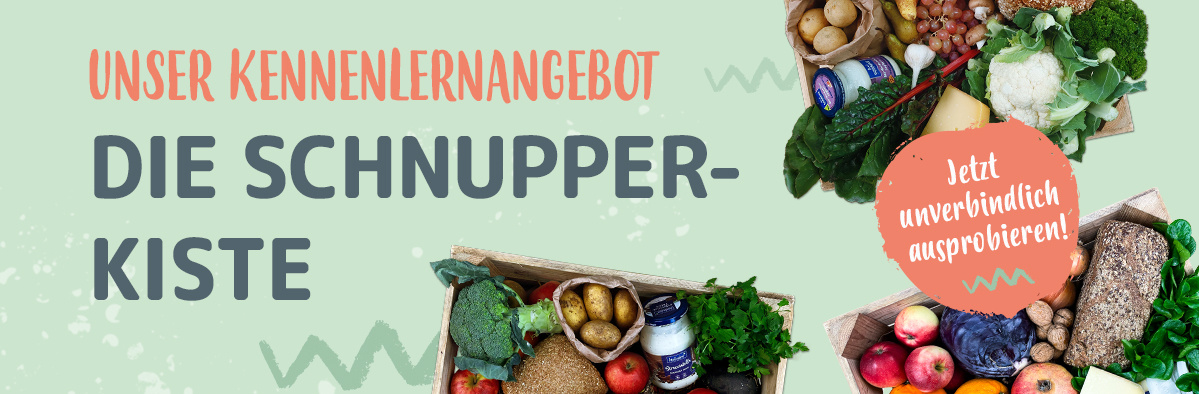 Schnupperkiste Jetzt unverbindlich ausprobieren
