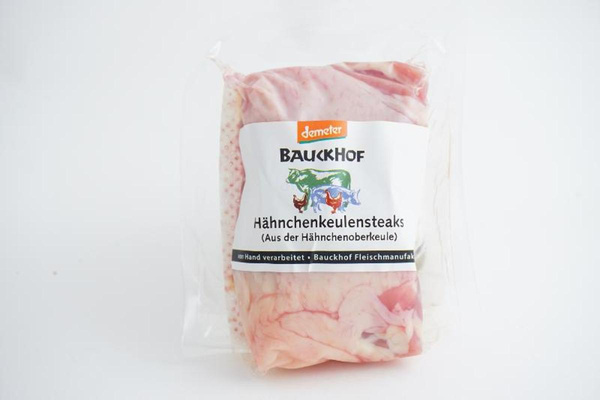 Produktfoto zu Bauckhof - Hähnchensteaks ungewürzt, tiefgekühlt - 2 Stück