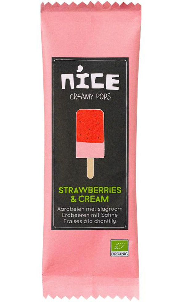 Produktfoto zu Nice - Stieleis Erdbeer Sahne - 70ml