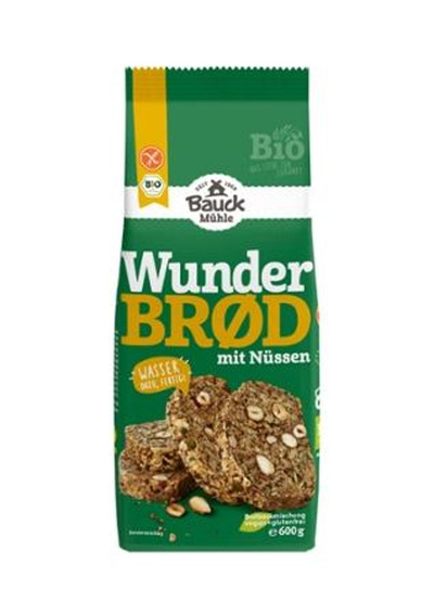 Produktfoto zu Bauck - Wunderbröd mit Nüssen (glutenfrei) - 600g