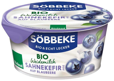 Produktfoto zu Söbbeke - Sahne Kefir Blaubeere - 150g