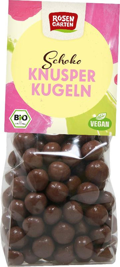 Produktfoto zu Rosengarten - Schoko Knusperkugeln - 80g