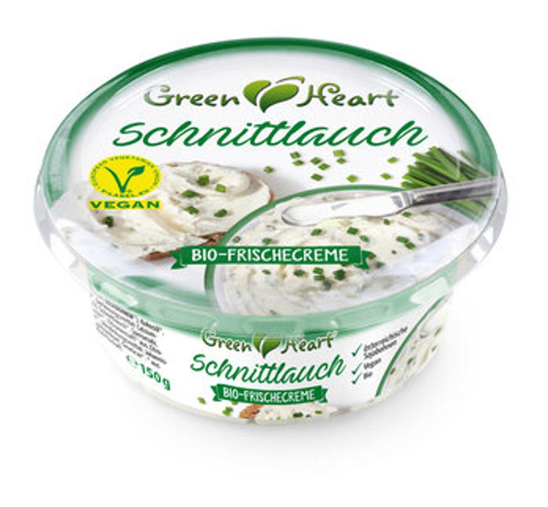 Produktfoto zu Green Heart - Frischecreme Schnittlauch, vegan - 150g