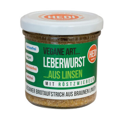 Produktfoto zu HEDI - Vegane Art Leberwurst mit Röstzwiebeln - 140g