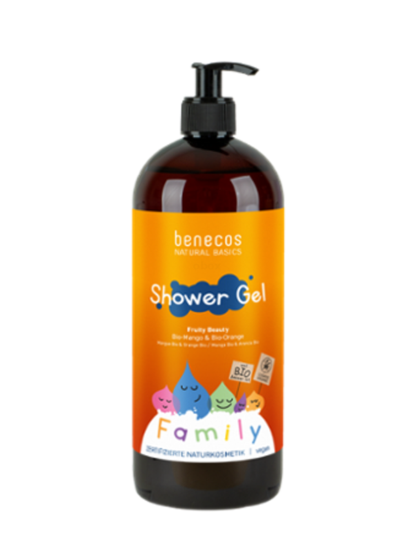 Produktfoto zu Benecos - Duschgel FAMILY Fruity Beauty Mango Orange - 950 ml