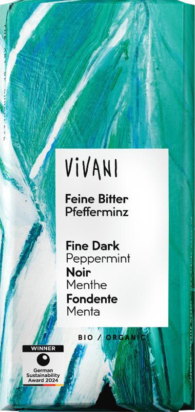 Produktfoto zu Vivani - Pfefferminz Schokolade - 100g
