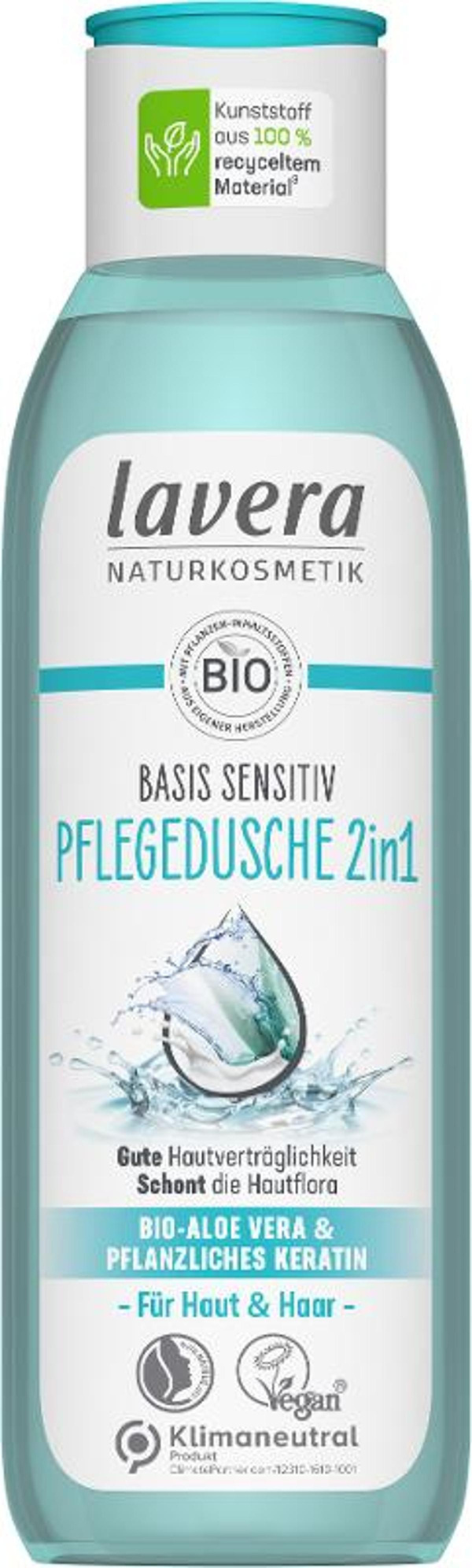 Produktfoto zu Lavera - basis sensitiv Pflegedusche 2in1 - 250ml