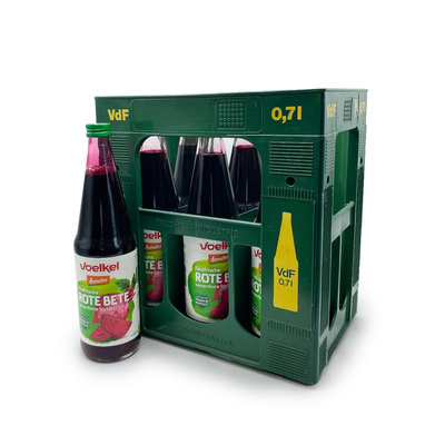 Produktfoto zu Rote Bete Saft feldfrisch - 6 x 0,7l