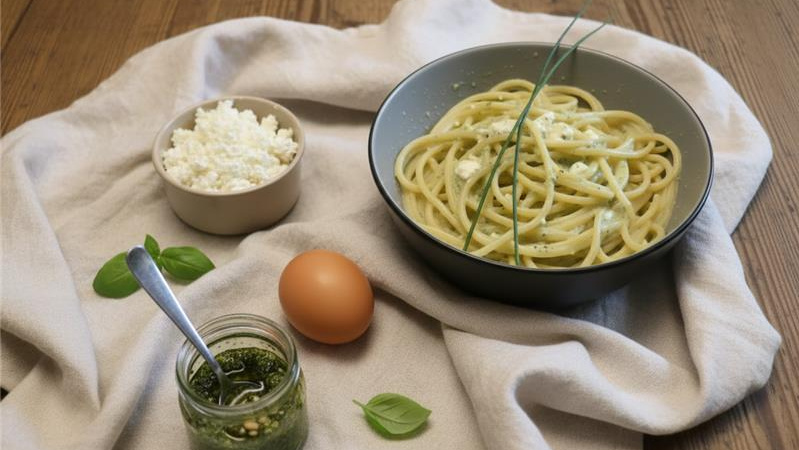 Rezeptbild für 385. Glutenfreie Spaghetti Carbonara (Rezept von Henning Doyen)