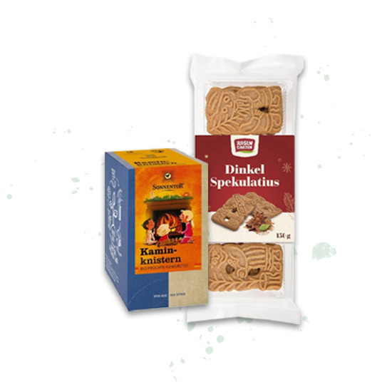 Adventskalender Tür 4: Dinkel Spekulatius und Kanminknistern-Tee