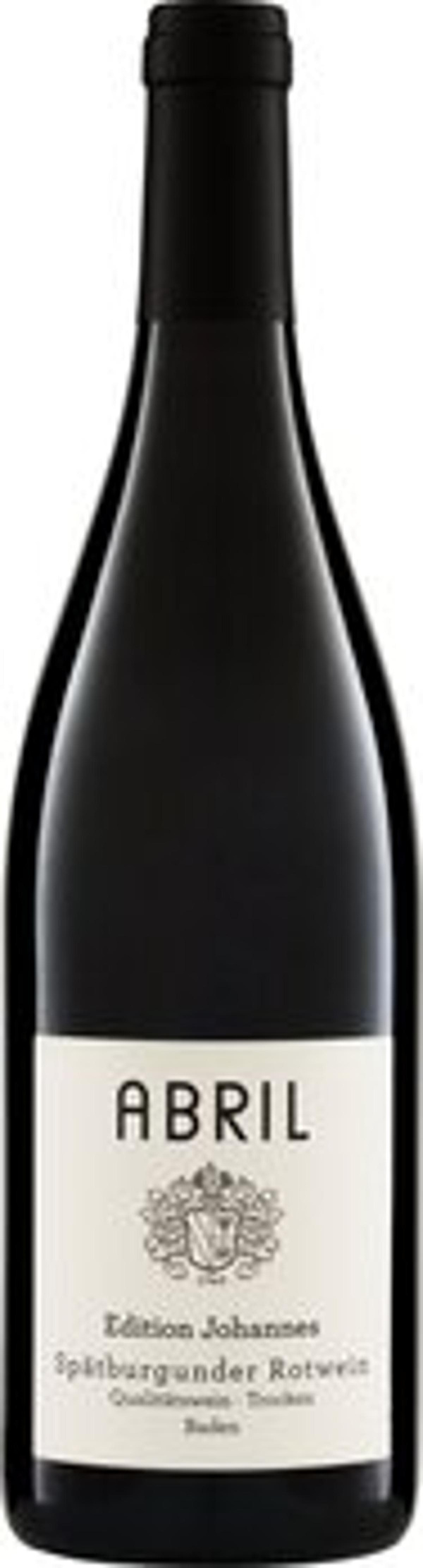 Produktfoto zu Spätburgunder QW Kaiserstuhl EDITION JOHANNES Abril - 0,75l