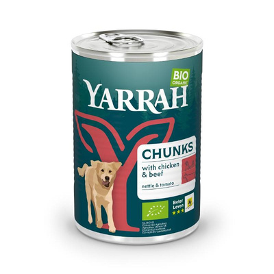 Produktfoto zu Yarrah - Hunde Bröckchen Rind - 405g