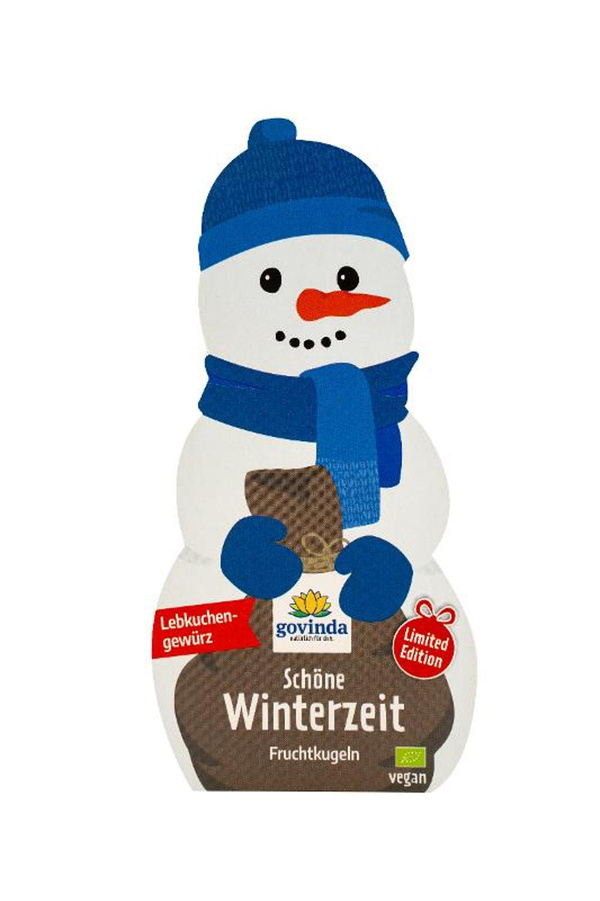 Produktfoto zu Govinda Bodo Schneemann Fruchtkugeln - 60g