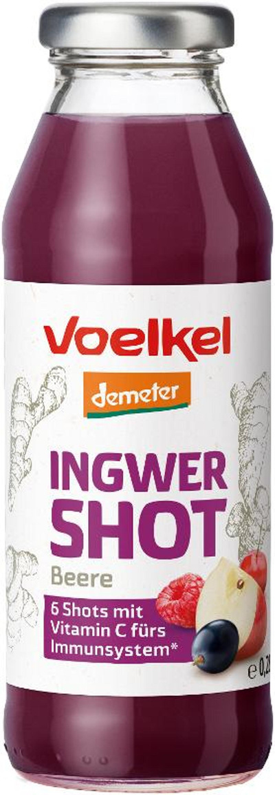 Produktfoto zu Voelkel - Shot Ingwer und Beeren - 0,28l