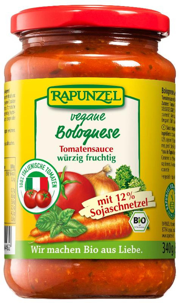 Produktfoto zu Rapunzel - Tomatensauce Bolognese, vegetarisch - 330ml