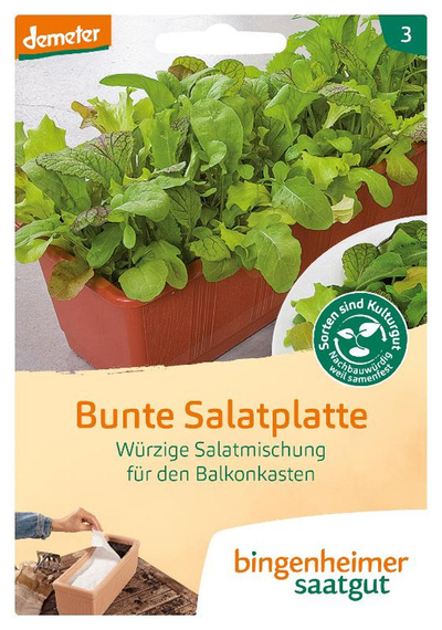 Produktfoto zu Bingenheimer Saatgut - Salat Mischung Salatplatte