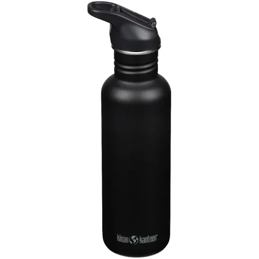 Produktfoto zu Edelstahl-Trinkflasche Classic, Black- 800ml