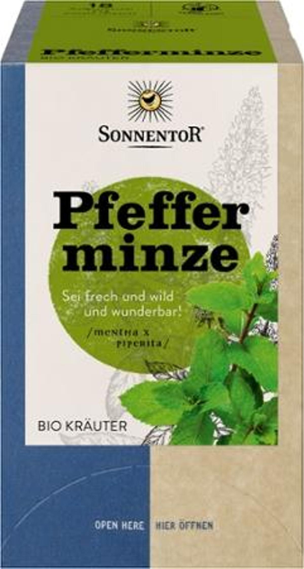 Produktfoto zu Sonnentor Pfefferminze Teebeutel